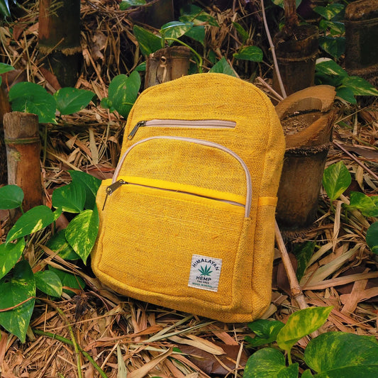 Himalayan Hemp Backpack - Sunshine Yellow