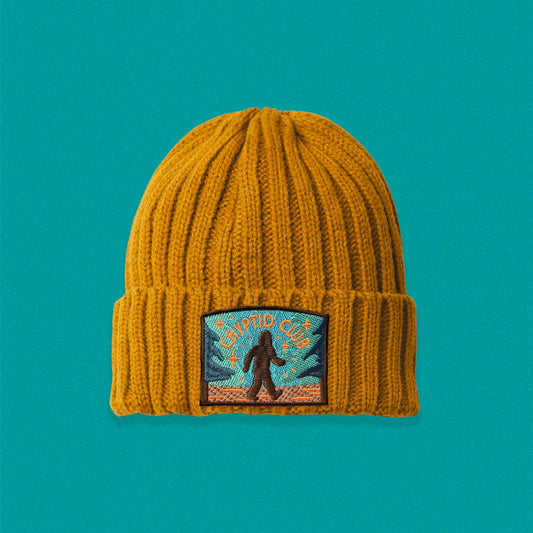 Cryptid Club Beanie - Mustard Yellow